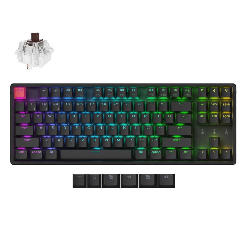 Keychron K8 V2 K8X-J3 Brown Switch Hot-Swap RGB 80% US Aluminum (Boxed) — Buy in Cyprus with Fast Delivery