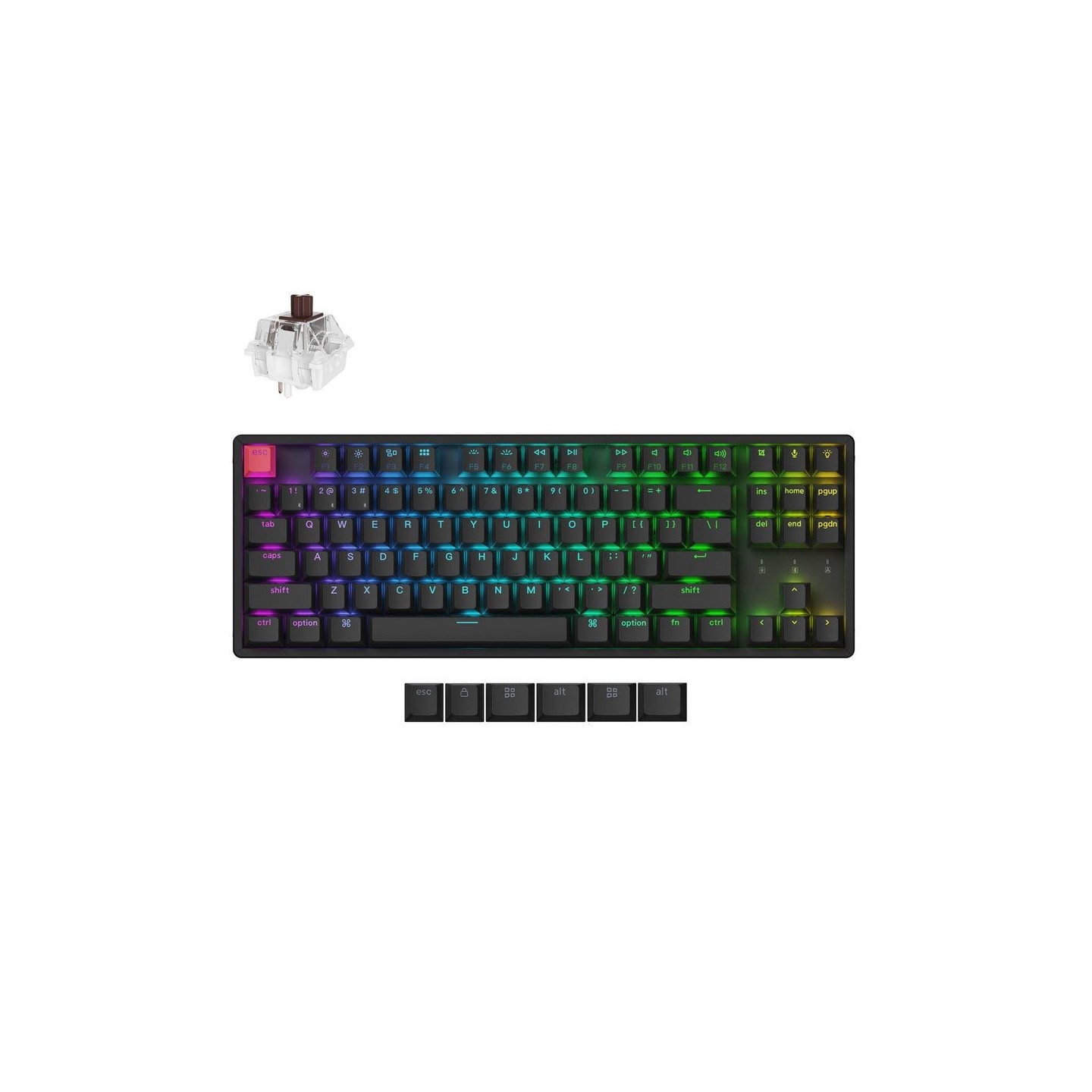 Keychron K8 V2 K8X-J3 Brown Switch Hot-Swap RGB 80% US Aluminum (Boxed) — Buy in Cyprus with Fast Delivery