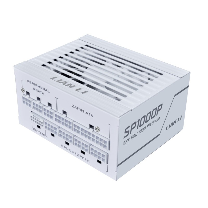 LIAN LI SP1000P White 1000W 80+ Platinum SFX PSU 12V-2x6 10Y Warranty (Boxed) — Buy in Cyprus with Fast Delivery