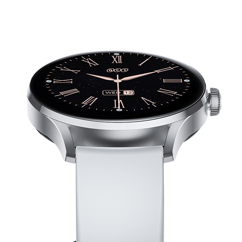 Buy QCY Watch Elite - S11 - Grey Small metal 1,19' AMODEL Fashion BT Call IPX8 W... in Cyprus, Nicosia, Limassol, Larnaka, Pafos