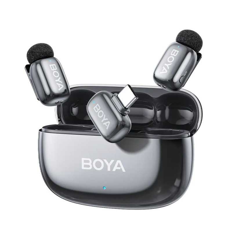 Buy BOYA Mic - Mini 2 - Type-C Space Gray, 2,4GHz 2mic Wireless AI-ANC Mic w. Ch... in Cyprus, Nicosia, Limassol, Larnaka, Pafos