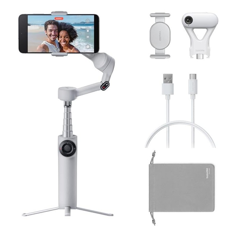 Buy Insta360 Flow 2 AI Tracker Bundle Gray - A.I. Powered Gimbal Stabilzer for S... in Cyprus, Nicosia, Limassol, Larnaka, Pafos