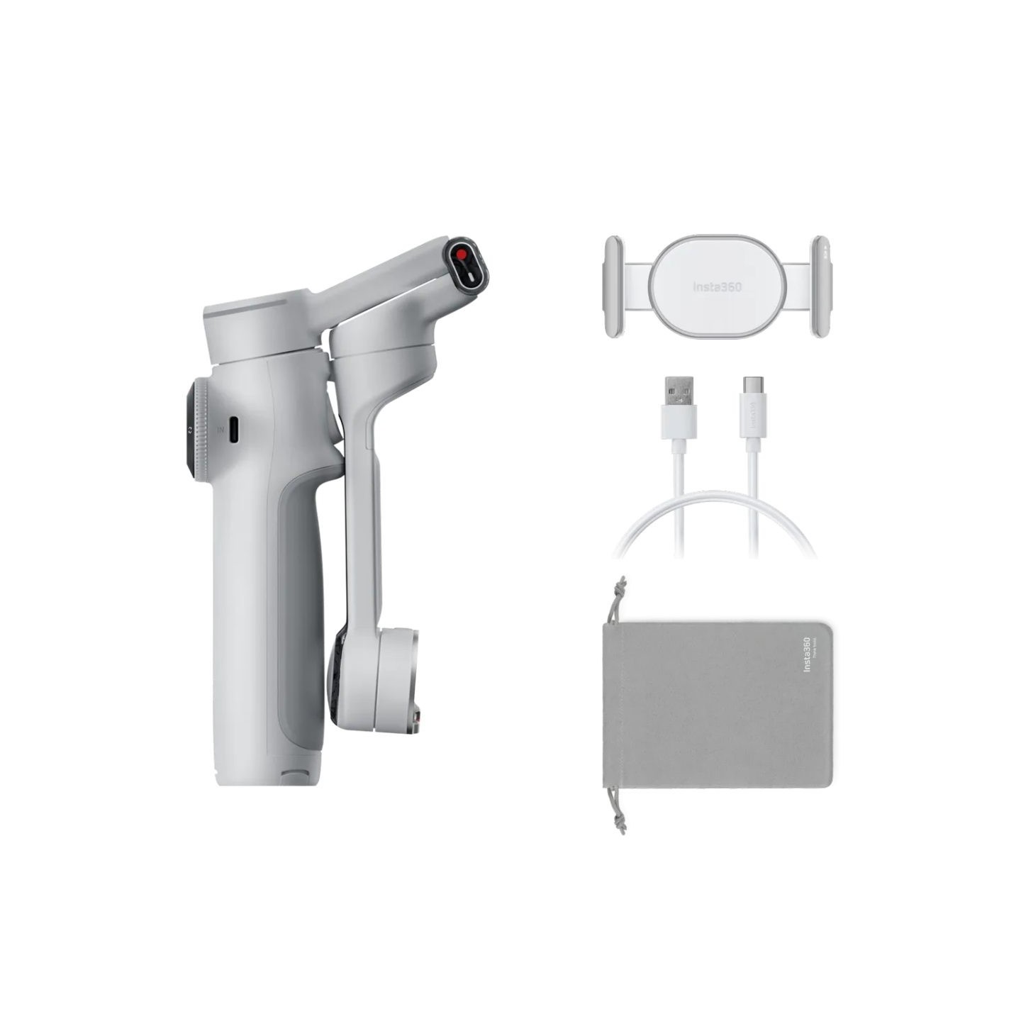 Insta360 Flow - Flow 2 Pro - Standard Version (Gray) A.I. Powered Gimbal Stabilizer for Smartphone USB-C