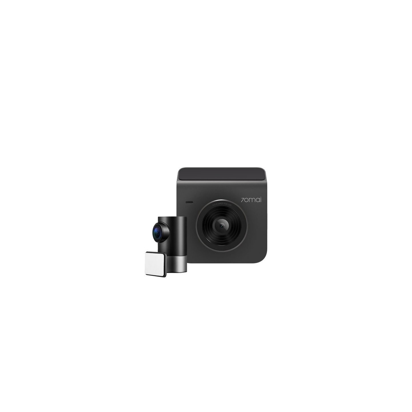 70mai Dash Cam Grey with Screen set with Rearview cam RC09 - A400-1 - 1440P, 145FOV, 500mAh Car Camera