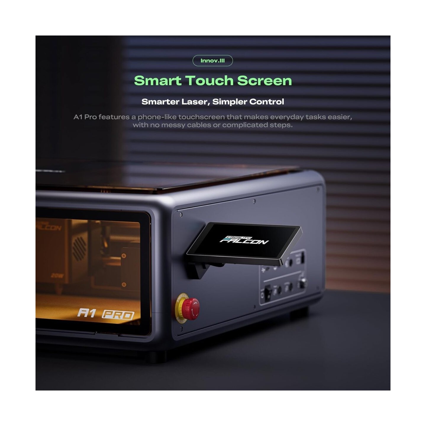 Creality Falcon - A1 Pro - 20W Laser Engraver, 20W Blue & Optional 2W IR laser module 358x268