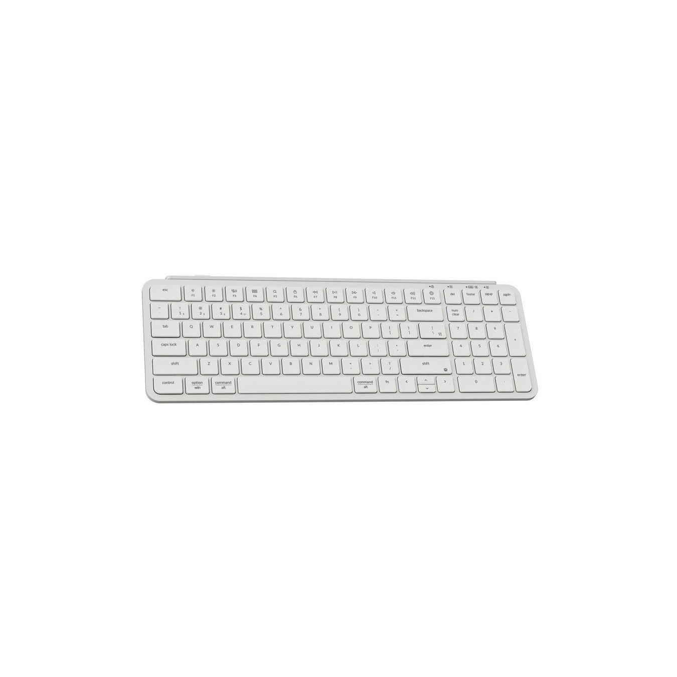 Keychron B2 Pro (B2P-K8) Ultraslim Mini Wireless BT Keyboard ZMK Online customize White 96% US Lay