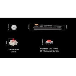 Buy Keychron K1 V6 - K1X-B1 - QMK Wireless Mechanical Keyboard Red Switch RGB 80... in Cyprus, Nicosia, Limassol, Larnaka, Pafos