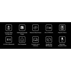 Keychron K2 HE K2H-Q1 75% Wireless Magnetic Hall Effect RGB Keyboard Wood White (Boxed) — Buy in Cyprus with Fast Delivery