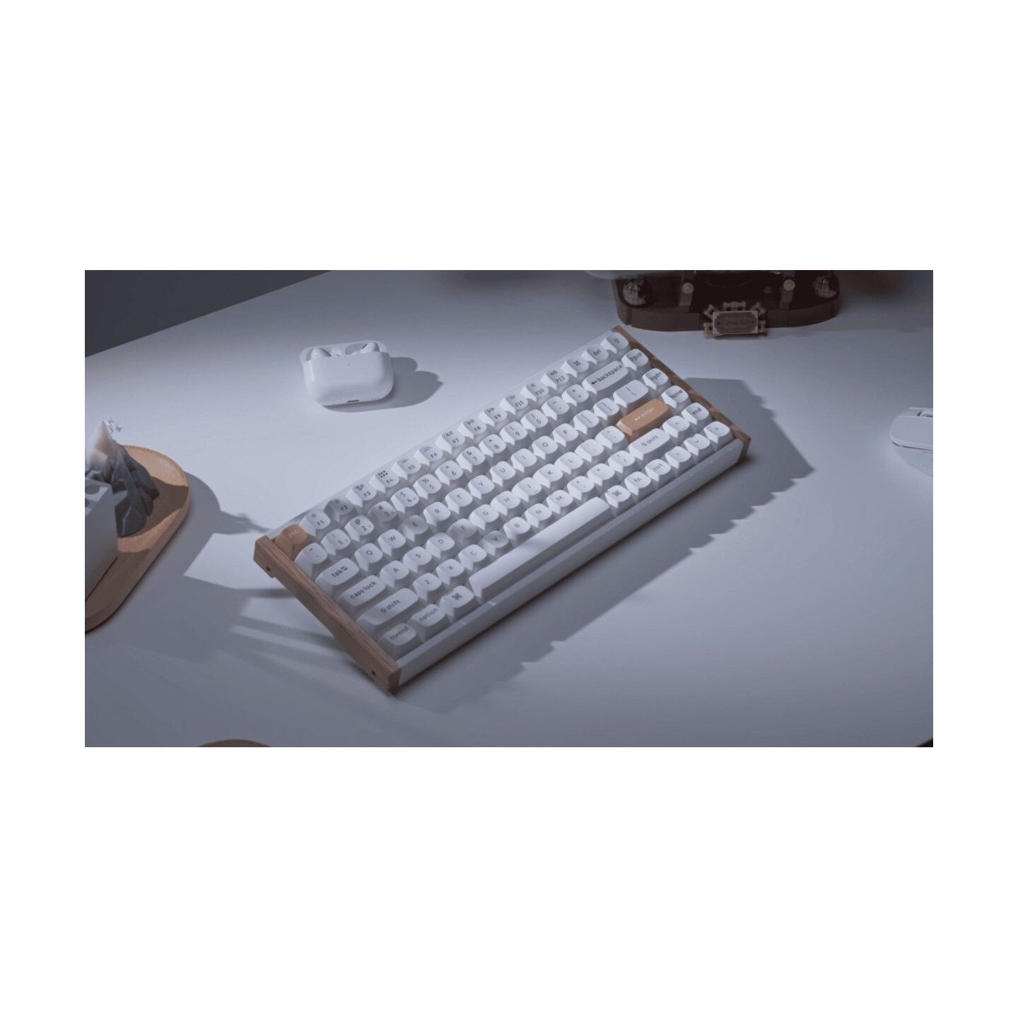 Keychron K2 HE K2H-Q1 75% Wireless Magnetic Hall Effect RGB Keyboard Wood White (Boxed) — Buy in Cyprus with Fast Delivery