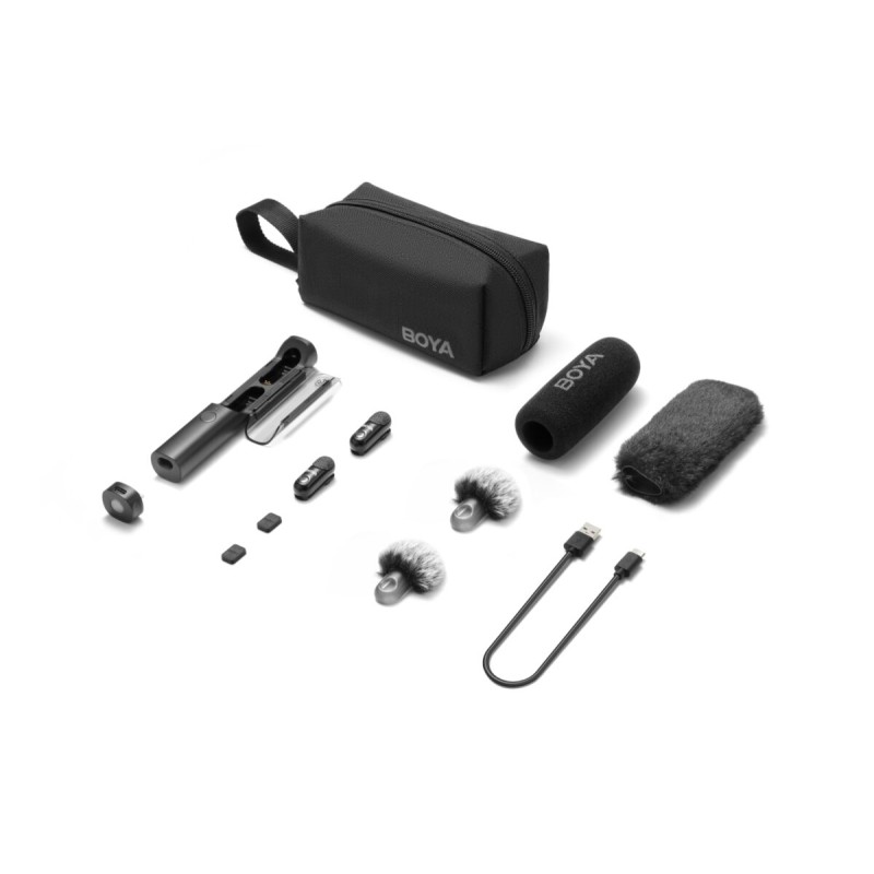 Buy BOYA Magic - Type-C, USB-C Receiver Wireless Microphone 2 TX + 1 RX + chargi... in Cyprus, Nicosia, Limassol, Larnaka, Pafos