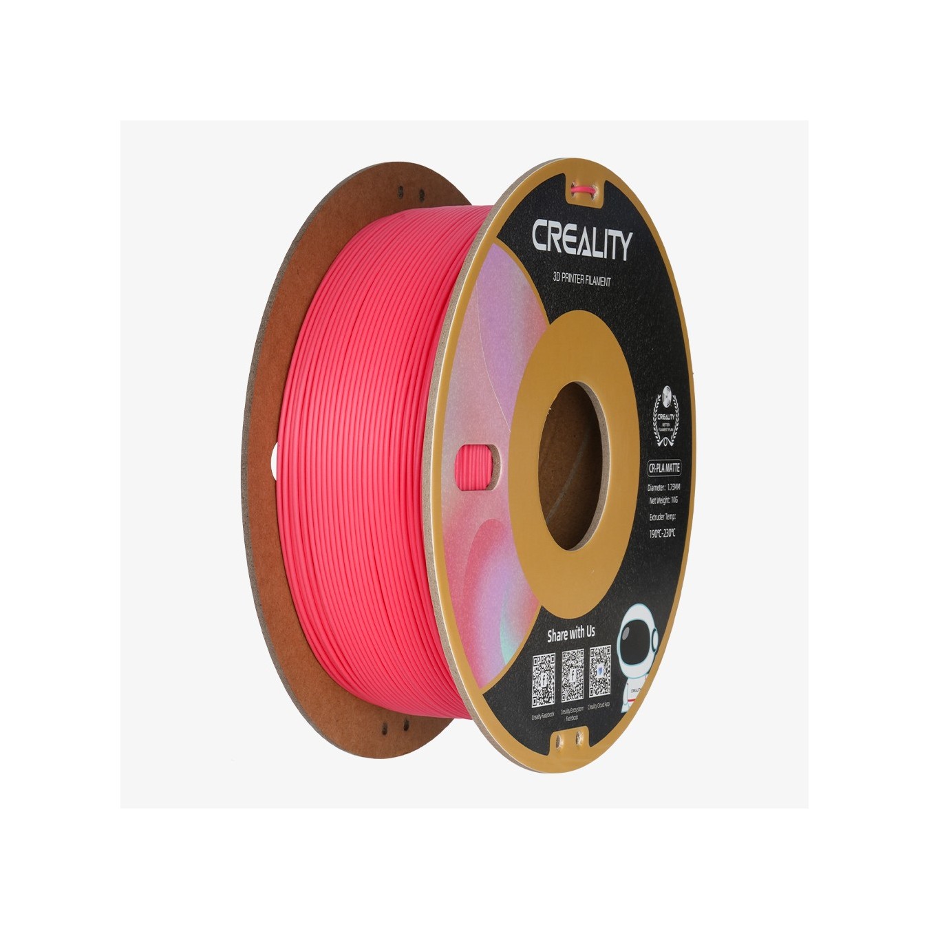 CREALITY CR-PLA Matte Strawberry Red - 3301010300 - 3D Printer Filament 1 kg Spool,1.75mm — Buy in Cyprus with Fast Delivery