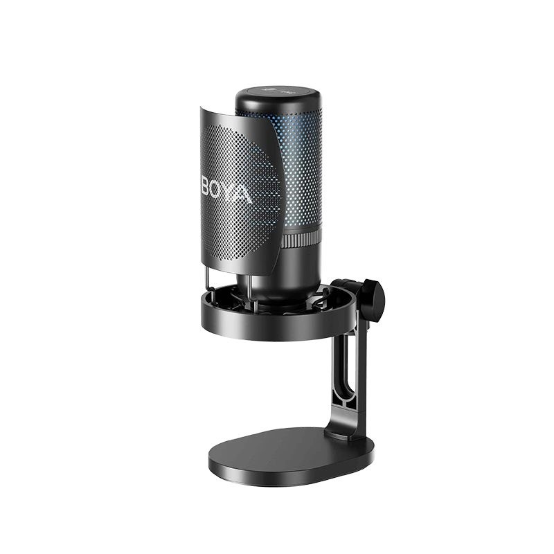 Buy BOYA USB RGB Microphone Supercardioid with shockmount - BY-K3 - 2 zones RGB in Cyprus, Nicosia, Limassol, Larnaka, Pafos