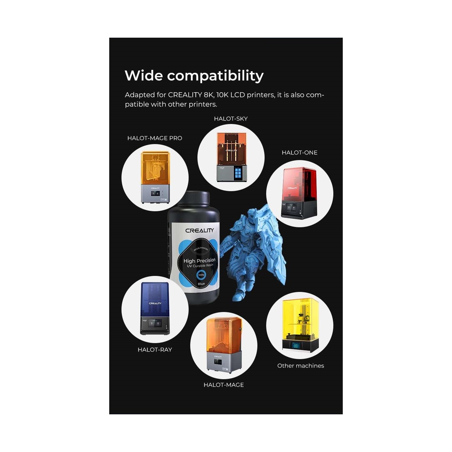 Creality LCD 8K High Precision UV Curable Resin - 3302190005 - Orange — Buy in Cyprus with Fast Delivery