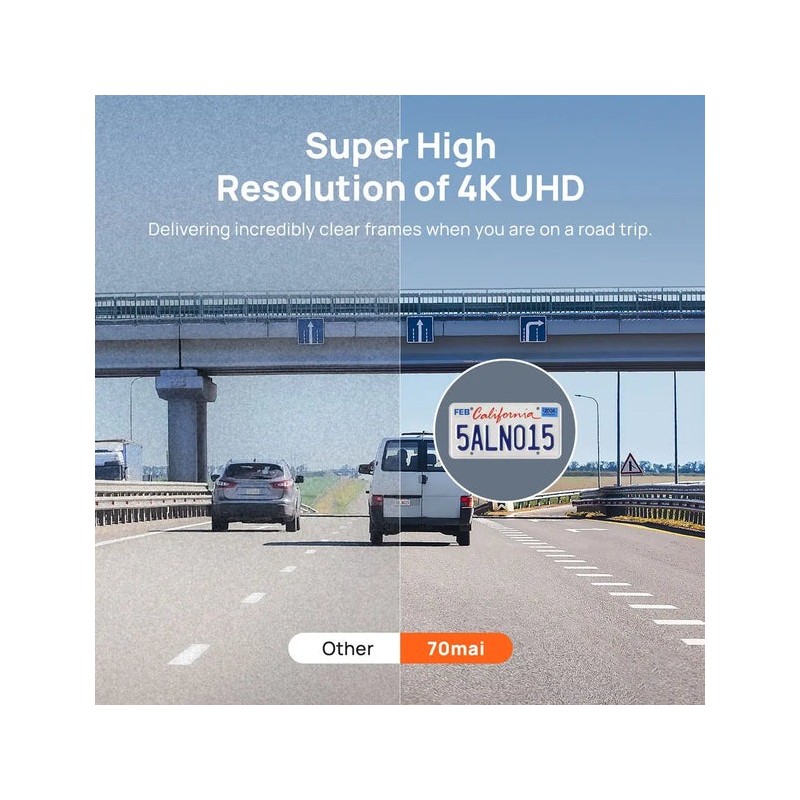 Buy 70mai Dash Cam - A800S-1 - Front & Rear 4K with Screen RC06 Rearview Cam, 21... in Cyprus, Nicosia, Limassol, Larnaka, Pafos