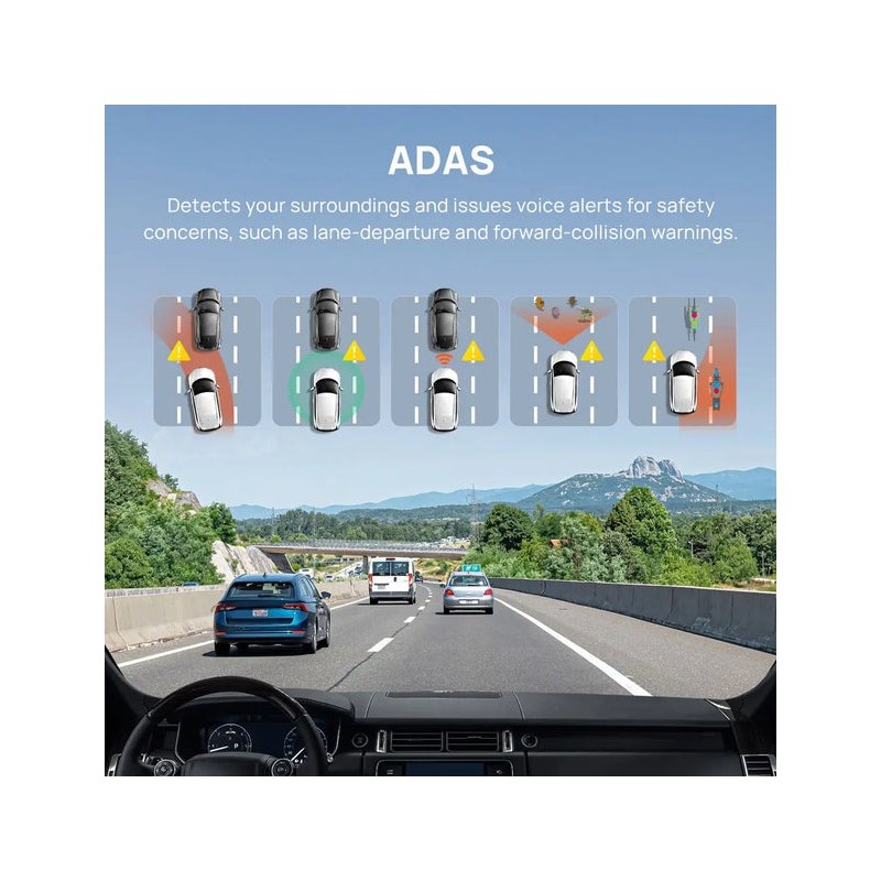 Buy 70mai Dash Cam - A800S-1 - Front & Rear 4K with Screen RC06 Rearview Cam, 21... in Cyprus, Nicosia, Limassol, Larnaka, Pafos