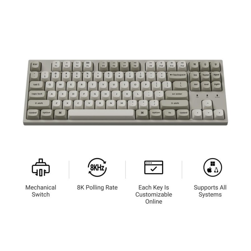 Buy Keychron C1 Pro - C1PX-M1 - QMK VIA Mechanical Red Switch, 8K Polling Rate, ... in Cyprus, Nicosia, Limassol, Larnaka, Pafos