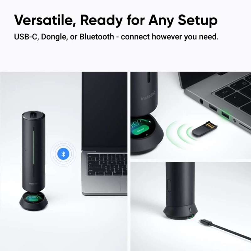 Buy Insta360 Wave Arctic White - AI Speakerphone for Meetings, Recordings, Podca... in Cyprus, Nicosia, Limassol, Larnaka, Pafos