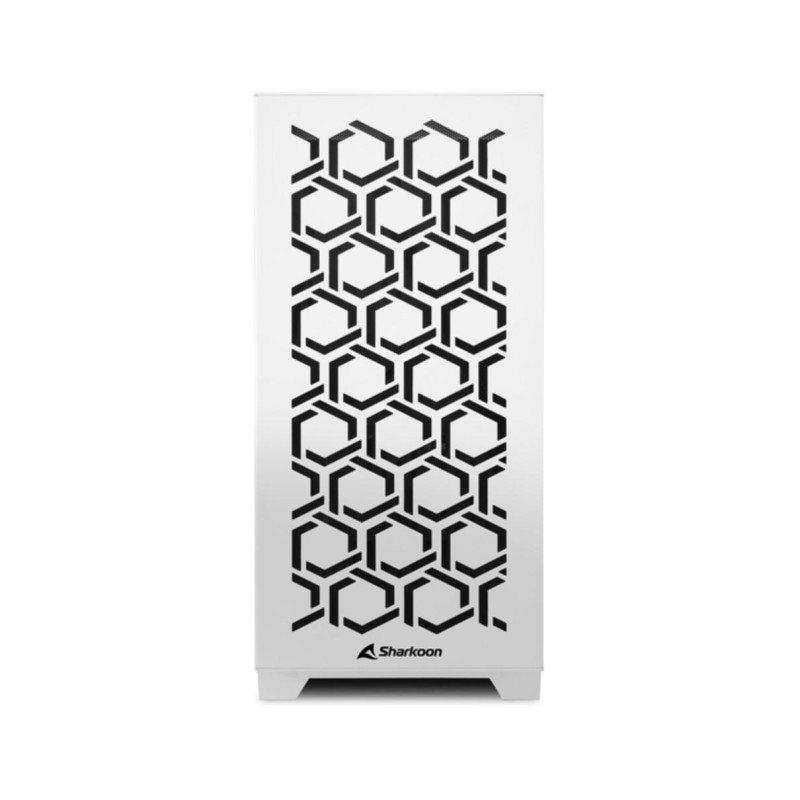 Buy Sharkoon MS-Y1000 Micro-ATX Case - White, Tempered Glass Side, Top PSU Tunne... in Cyprus, Nicosia, Limassol, Larnaka, Pafos