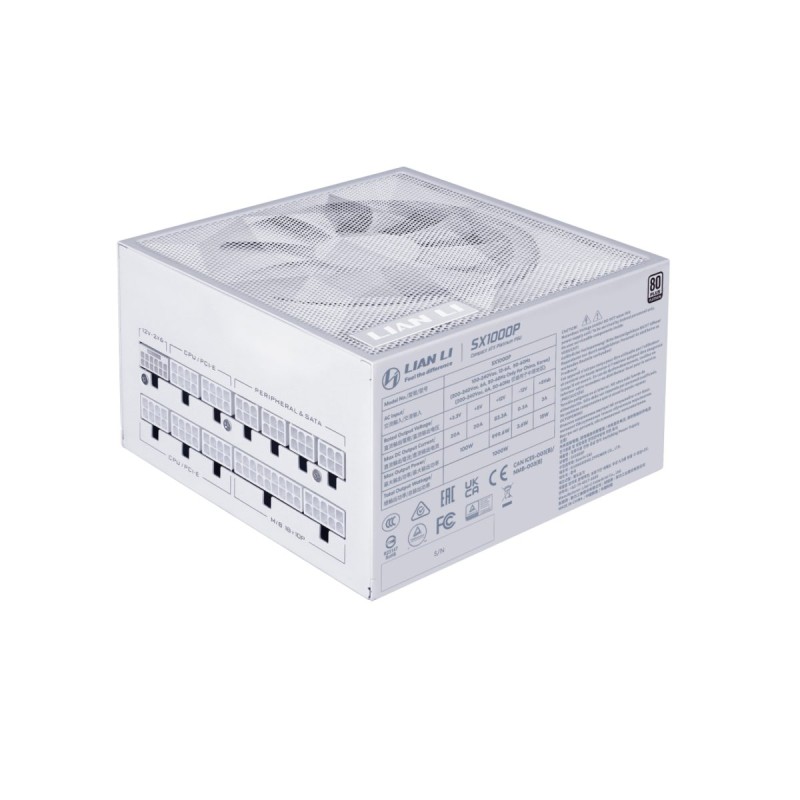 Buy Lian Li White - SX 1000P - PLATINUM 1000W - ATX 3.1 - 12V-2x6 - Japanese Cap... in Cyprus, Nicosia, Limassol, Larnaka, Pafos