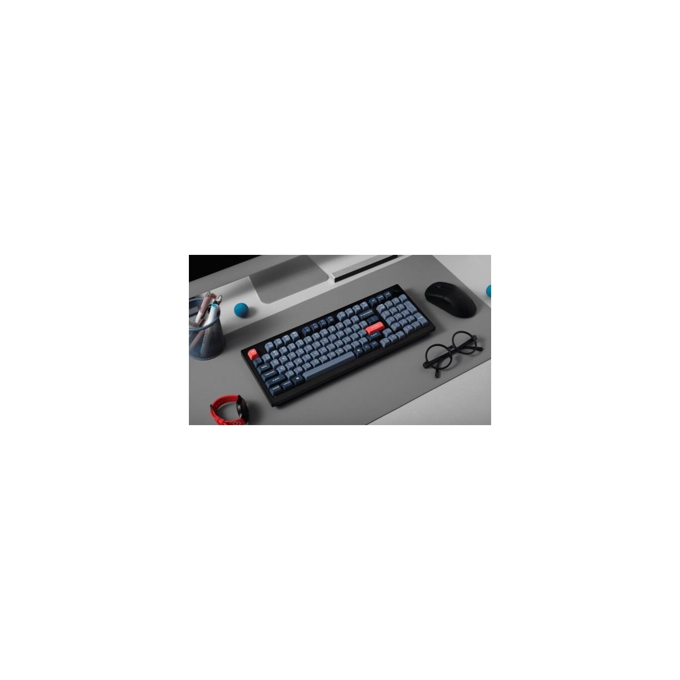 Keychron V5 Max QMK VIA (V5M-D3) Wireless BT 2,4 Wired Custom Mechanical Keyboard Brown Sw. 96% US