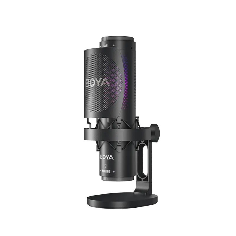 BOYA BY-K9 USB RGB Condenser Microphone - 3 Patterns, Shockmount (Boxed) — Buy in Cyprus with Fast Delivery
