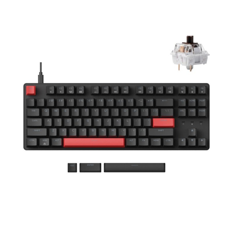 Lemokey X1-A3 QMK/VIA Wired TKL 80% Mechanical Keyboard - Brown Switch US (Boxed) — Buy in Cyprus with Fast Delivery