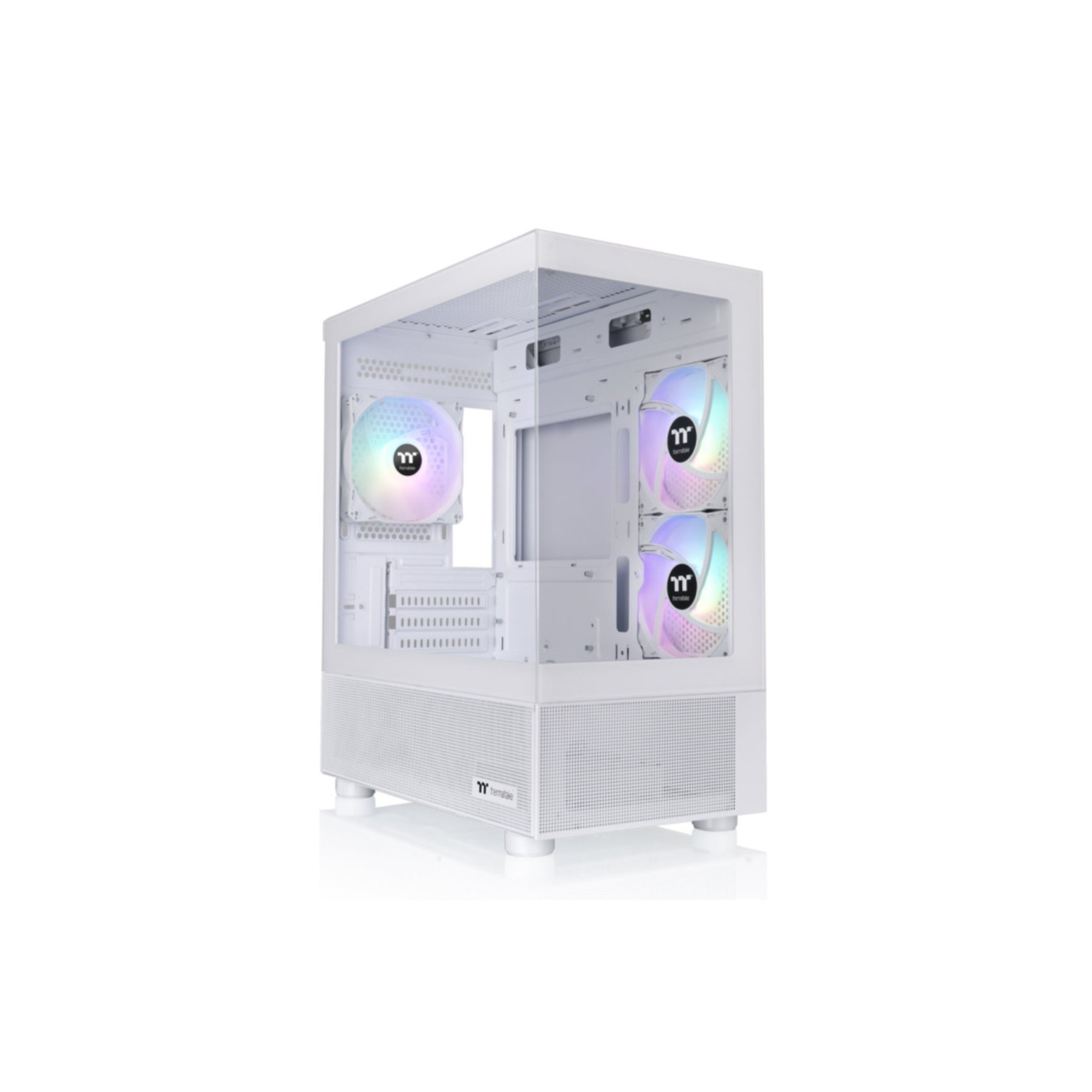 Thermaltake View 170 TG ARGB - Micro-ATX/Mini-ITX Micro Tower Case - Snow White, Tempered Glass, ARGB