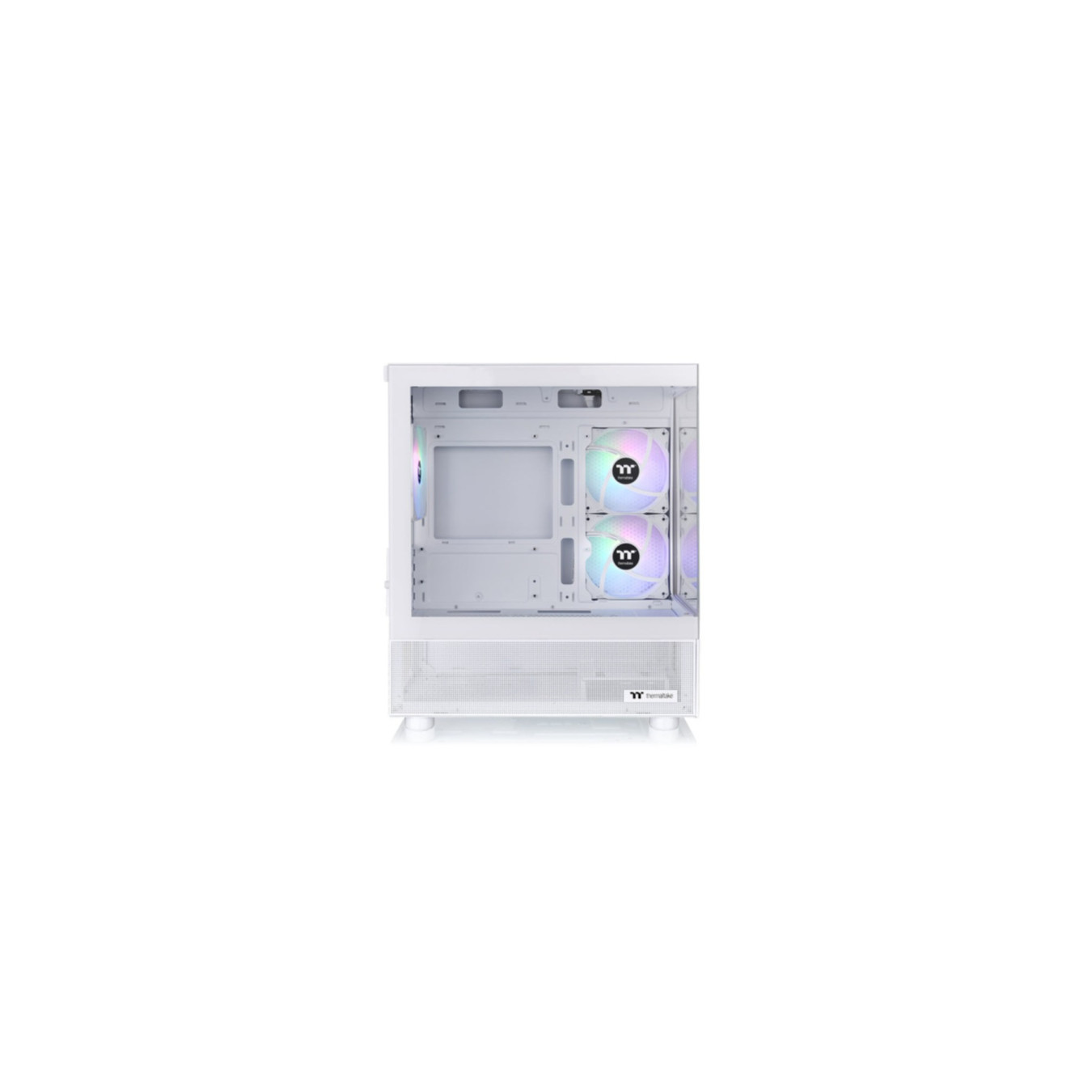 Thermaltake View 170 TG ARGB - Micro-ATX/Mini-ITX Micro Tower Case - Snow White, Tempered Glass, ARGB