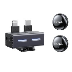 Buy BOYALINK Wireless Microphone - 3 - Type-C, Lightning & 3.5mm AI-Powered Butt... in Cyprus, Nicosia, Limassol, Larnaka, Pafos