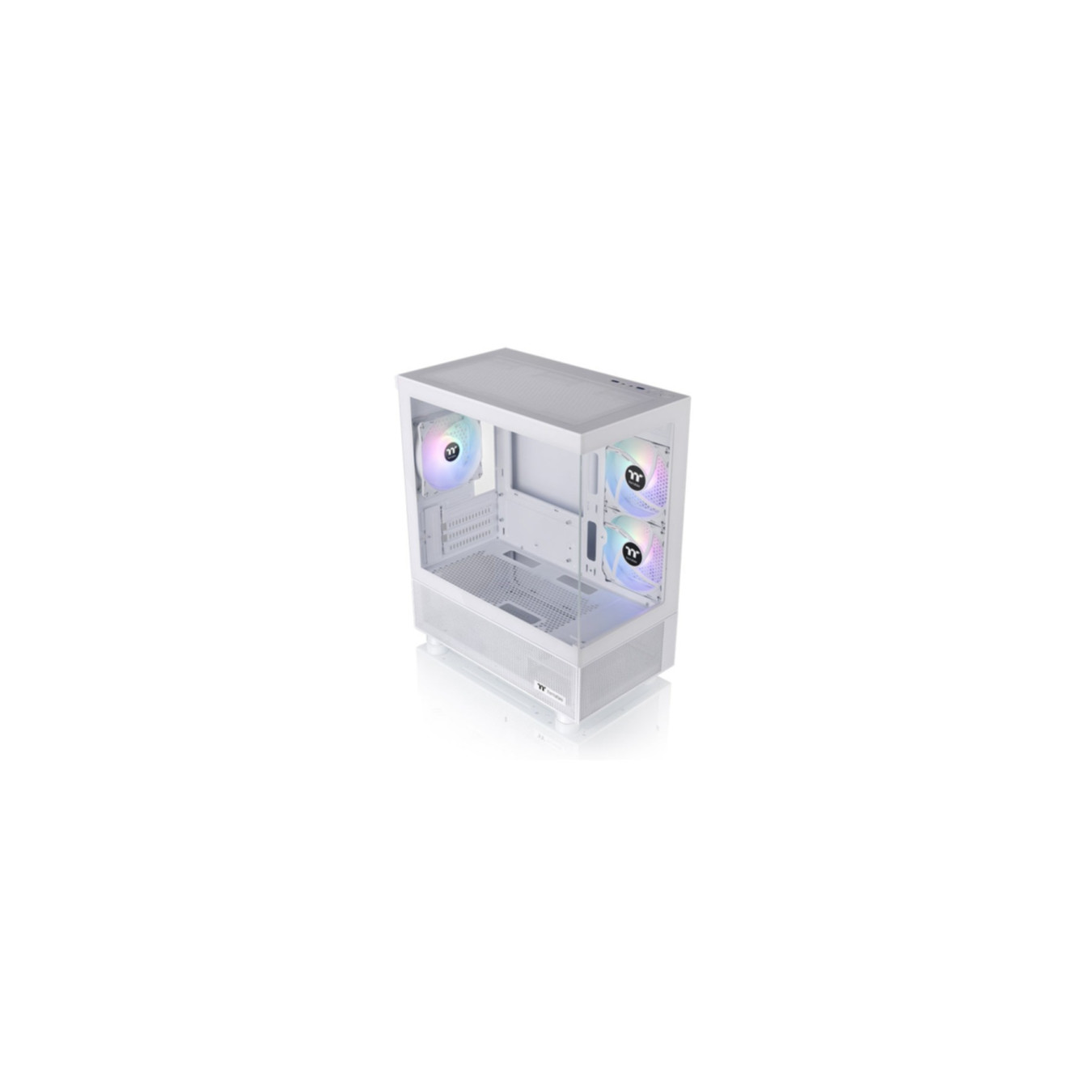 Thermaltake View 170 TG ARGB - Micro-ATX/Mini-ITX Micro Tower Case - Snow White, Tempered Glass, ARGB