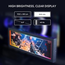 Lian Li US88v1 8.8-inch Universal Screen - IPS LCD 1920x480 | Armenius Store