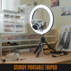 Buy Streamplify Streaming Ring Light - Light 10 - Black - 26 cm & tripod and sel... in Cyprus, Nicosia, Limassol, Larnaka, Pafos