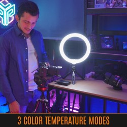 Buy Streamplify Streaming Ring Light - Light 10 - Black - 26 cm & tripod and sel... in Cyprus, Nicosia, Limassol, Larnaka, Pafos