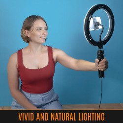 Buy Streamplify Streaming Ring Light - Light 10 - Black - 26 cm & tripod and sel... in Cyprus, Nicosia, Limassol, Larnaka, Pafos