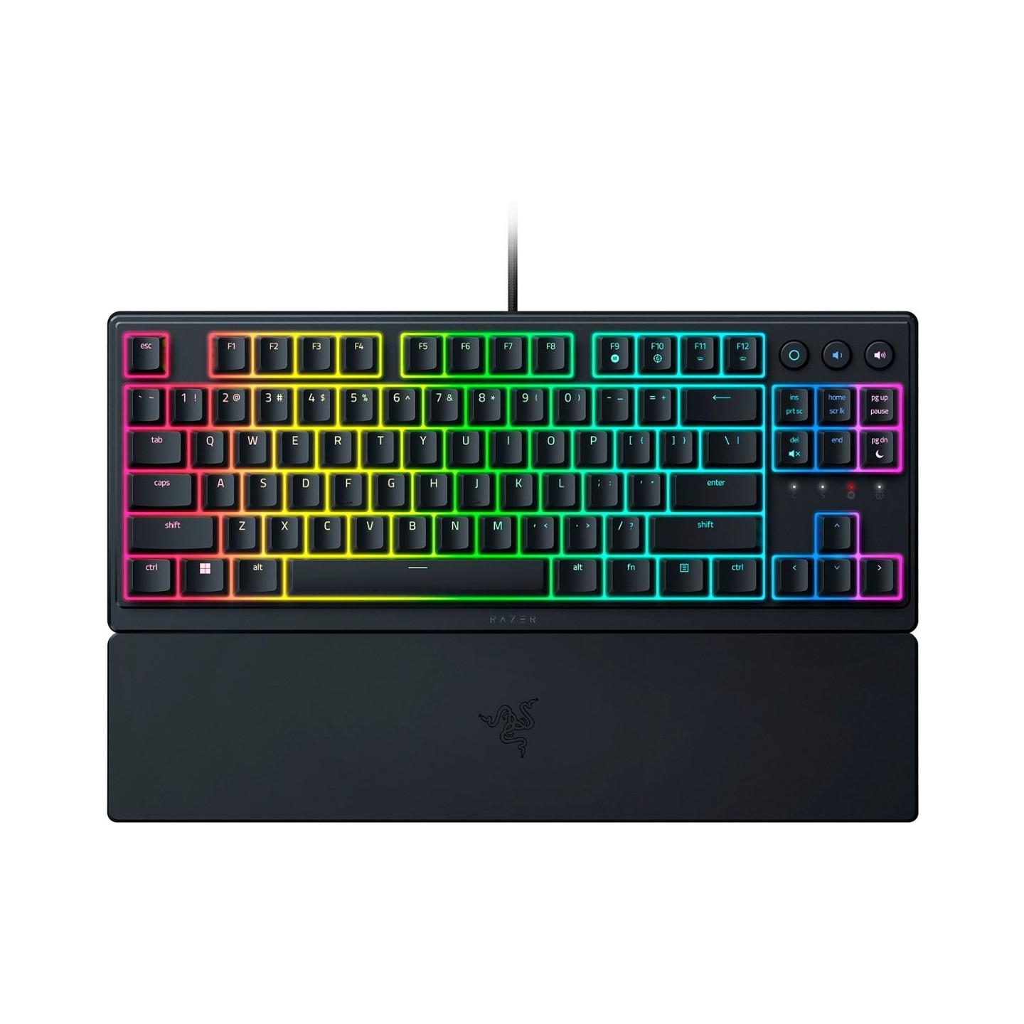 Razer Ornata V3 Tenkeyless - Mecha-Membrane Gaming Keyboard - Low Profile - UV Coated (Boxed)