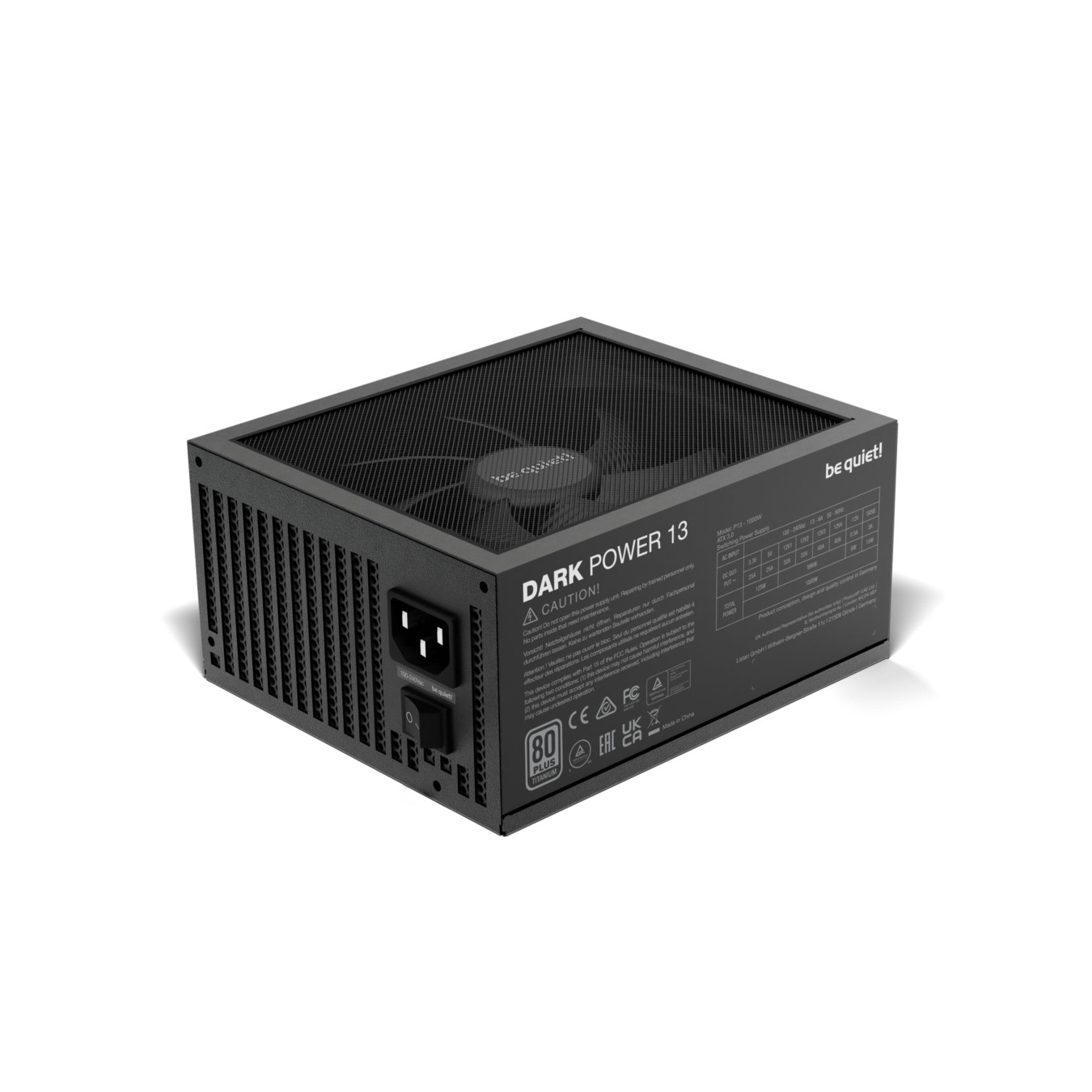 be quiet! Dark Power 13 1000W - Fully-Modular ATX 3.0 PSU, 80 PLUS Titanium, Black — Buy in Cyprus with Fast Delivery