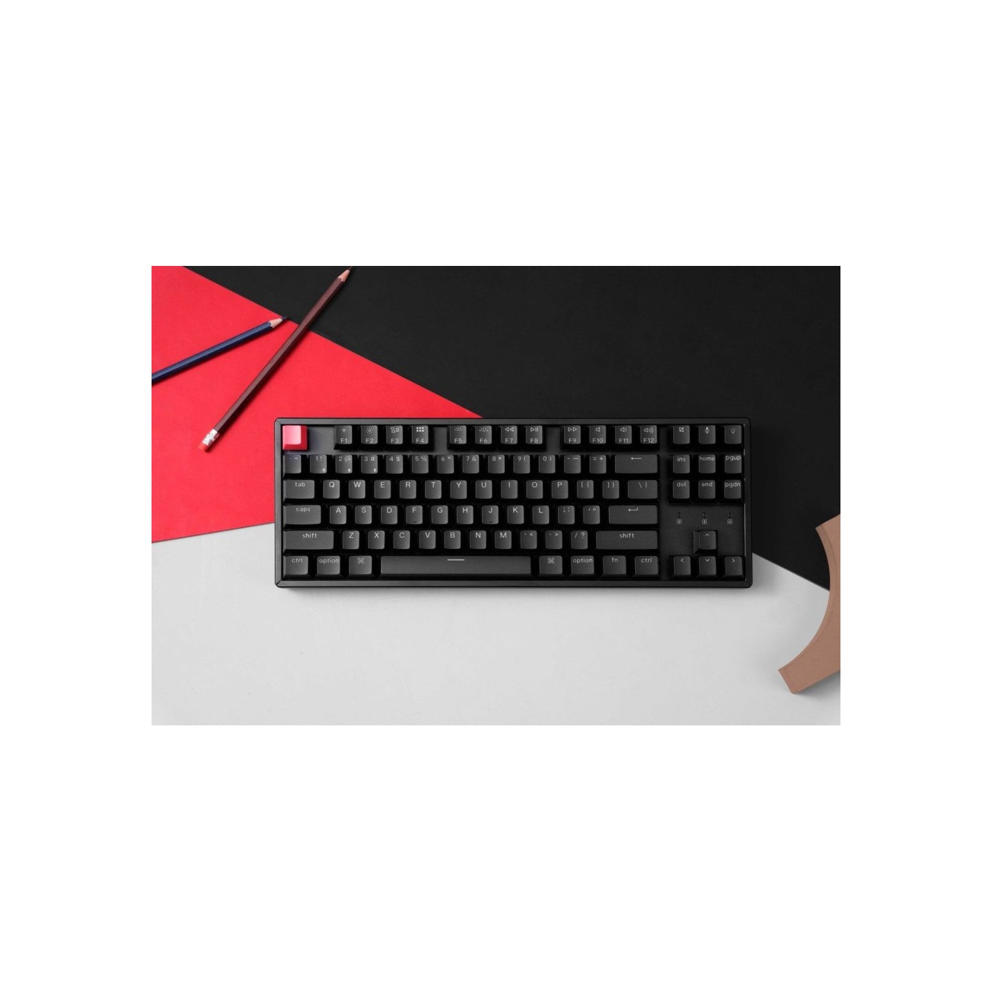 Keychron K8 V2 QMK Wireless Mechanical Keyboard Red Switch RGB 80% US Aluminum (Boxed) — Buy in Cyprus with Fast Delivery