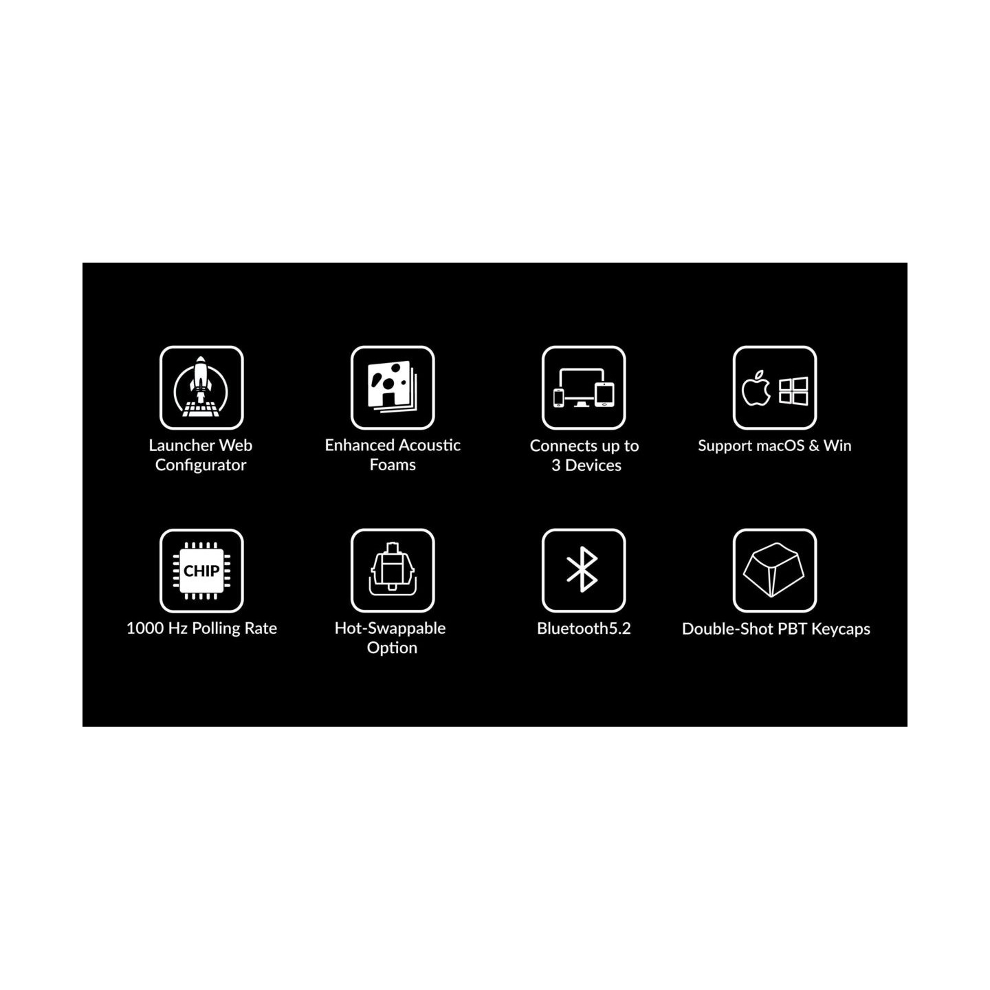 Keychron K8 V2 QMK Wireless Mechanical Keyboard Red Switch RGB 80% US Aluminum (Boxed) — Buy in Cyprus with Fast Delivery