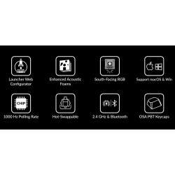 Buy Keychron K8 Max - K8M-B1 - QMK Wireless Mechanical Keyboard Red Switch RGB 8... in Cyprus, Nicosia, Limassol, Larnaka, Pafos