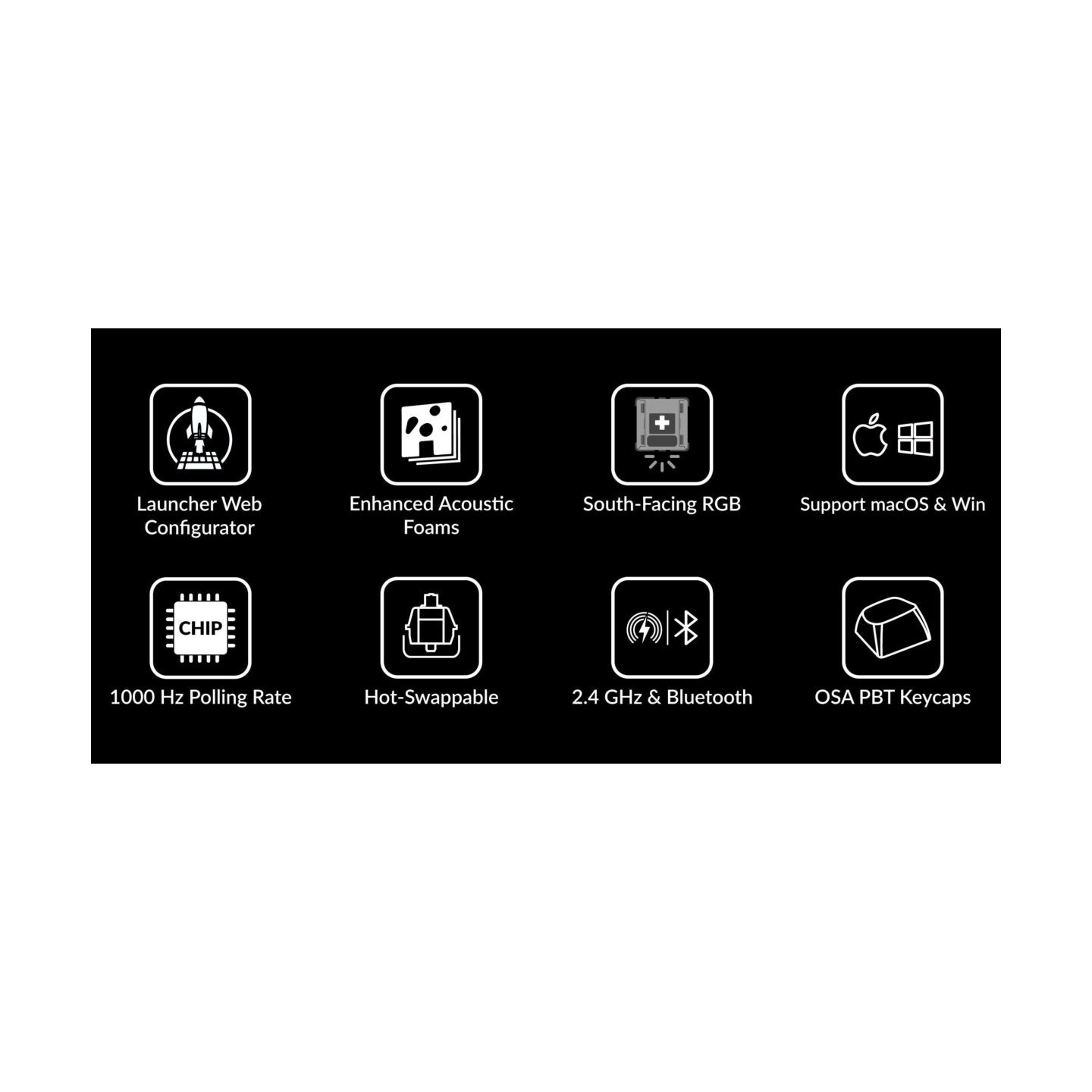 Keychron K8 Max K8M-B1 QMK Wireless Mechanical Keyboard 87-Key TKL RGB (Boxed) — Buy in Cyprus with Fast Delivery