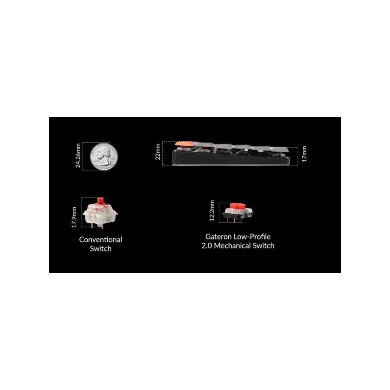 Buy Keychron K5 Max - K5M-H1 - QMK VIA Wireless Custom Mechanical Keyboard-Red S... in Cyprus, Nicosia, Limassol, Larnaka, Pafos