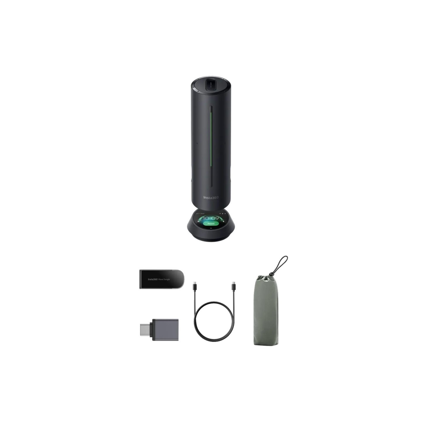 Insta360 Wave Graphite Black - AI Speakerphone with 8-Mic Array (Boxed) — Buy in Cyprus with Fast Delivery