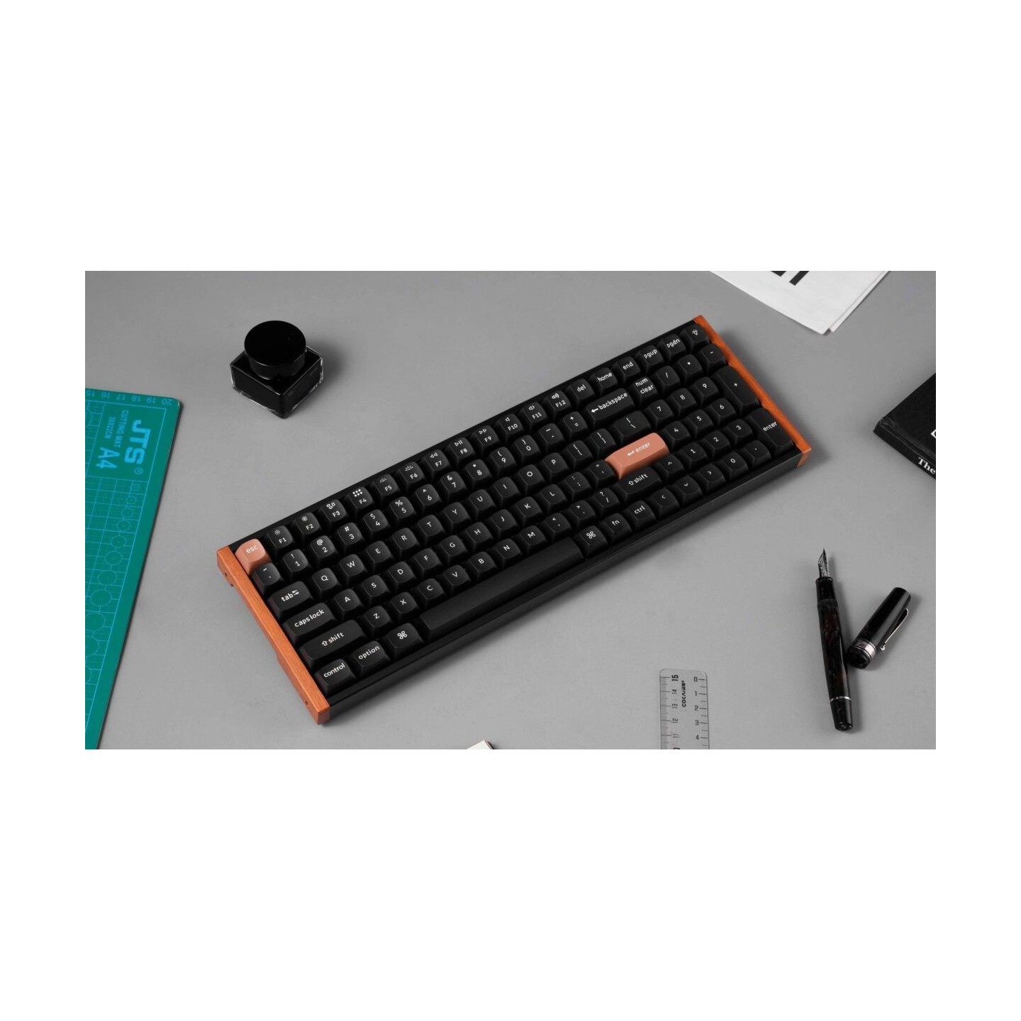 Keychron K4 HE (K4H-F1) Wood Edition Wireless Magnetic Hall Effect RGB 96% US Keyboard (Boxed)