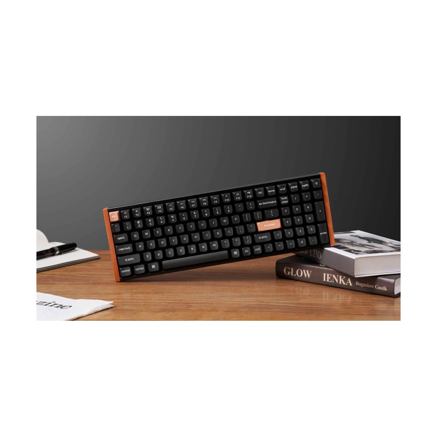 Keychron K4 HE (K4H-F1) Wood Edition Wireless Magnetic Hall Effect RGB 96% US Keyboard (Boxed)