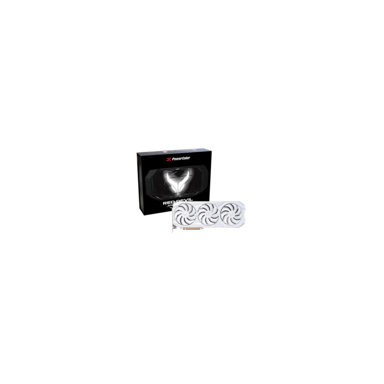 PowerColor Red Devil Spectral White Radeon RX 9070 XT - 16GB GDDR6 - RGB, Reinforced Backplate