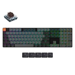 Keychron K5 V2 K5X-B3 QMK Wireless Low-Profile Mechanical Keyboard Brown Switch RGB US (Boxed)