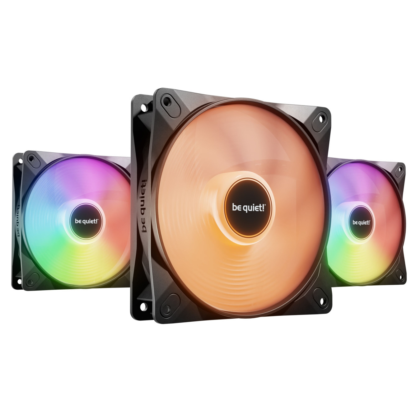 Be Quiet Light Wings LX 120mm PWM High-Speed Case Fans (3-Pack) - Black, ARGB — Buy in Cyprus with Fast Delivery