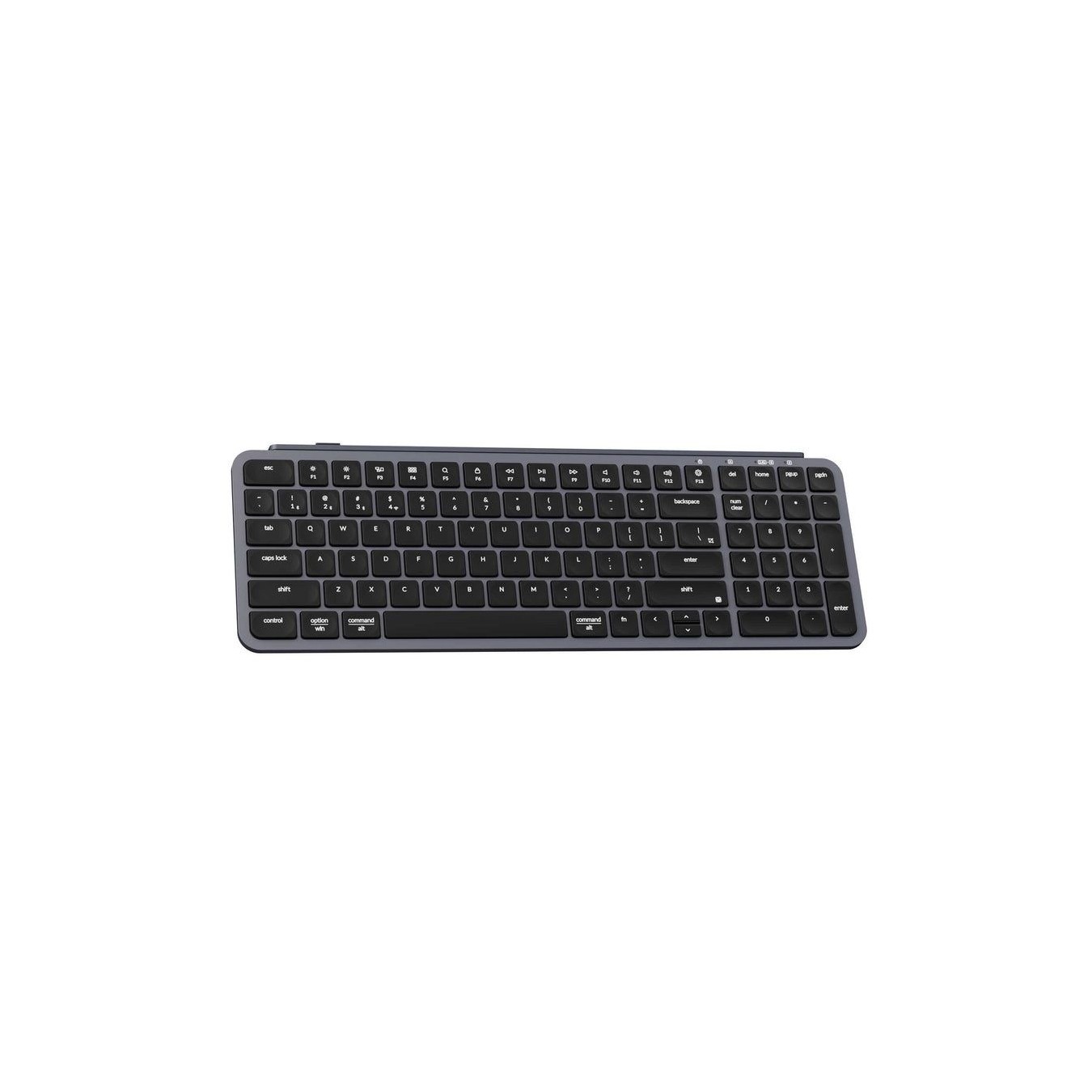 Keychron B2 Pro - B2P-K1 - Ultraslim Mini Wireless BT Keyboard ZMK Online customize Space Grey 96% US