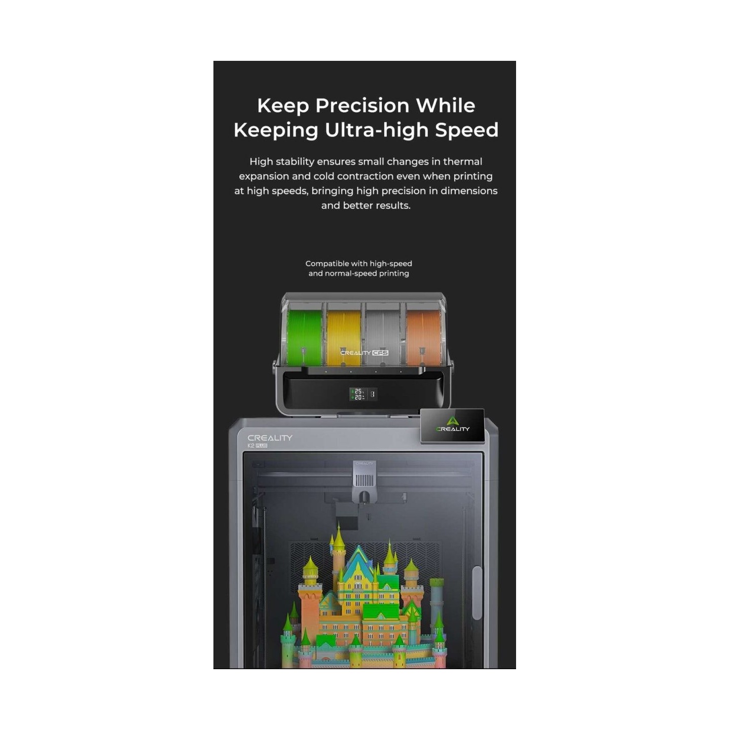 Creality Hyper PLA RFID Green - 3301010468 - Hyper PLA, RFID, Green, 1kg, 1.75, Fast Printing Filament with CFS tag