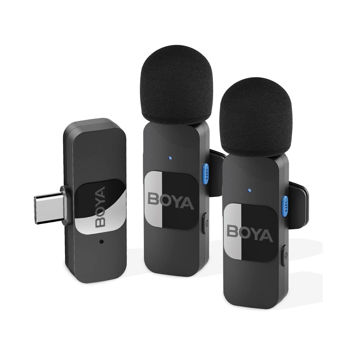 BOYA BY-V20 Wireless 2-person Lavalier Microphone for Android Mini Lapel USB-C connection — Buy in Cyprus with Fast Delivery